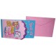 Themez Only Barbie Paper Invitation Card 8 Piece Pack